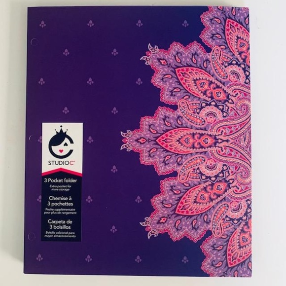 carolina pad Other - Carolina Pad Studio C 3 pocket folder Purple carolina pad Other - Carolina Pad Studio C 3 pocket folder Purple